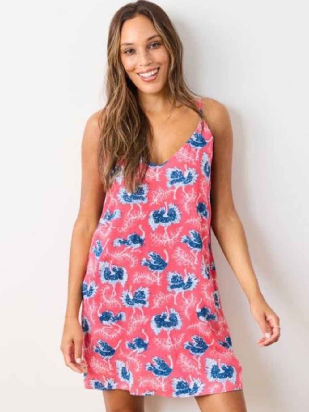 NWT PrintFresh Eco Satin Chic To Sleep Shortie in Ostrich Dance SMALL